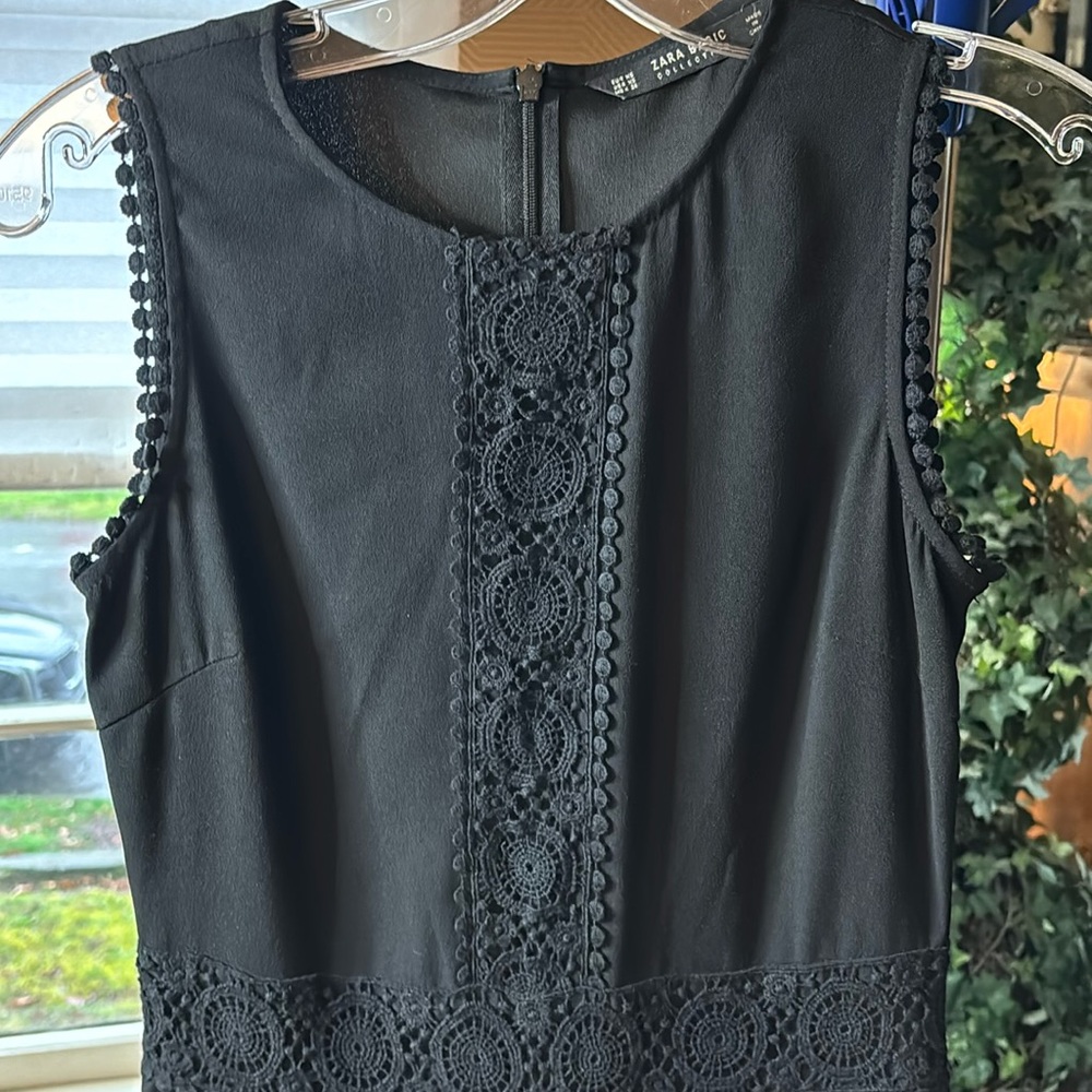 Zara black jumpsuit size xs